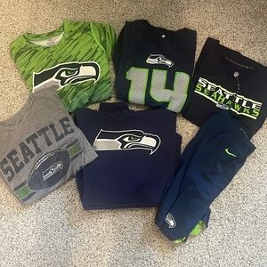 Lot of boys Seattle Seahawks clothes. Size Medium.